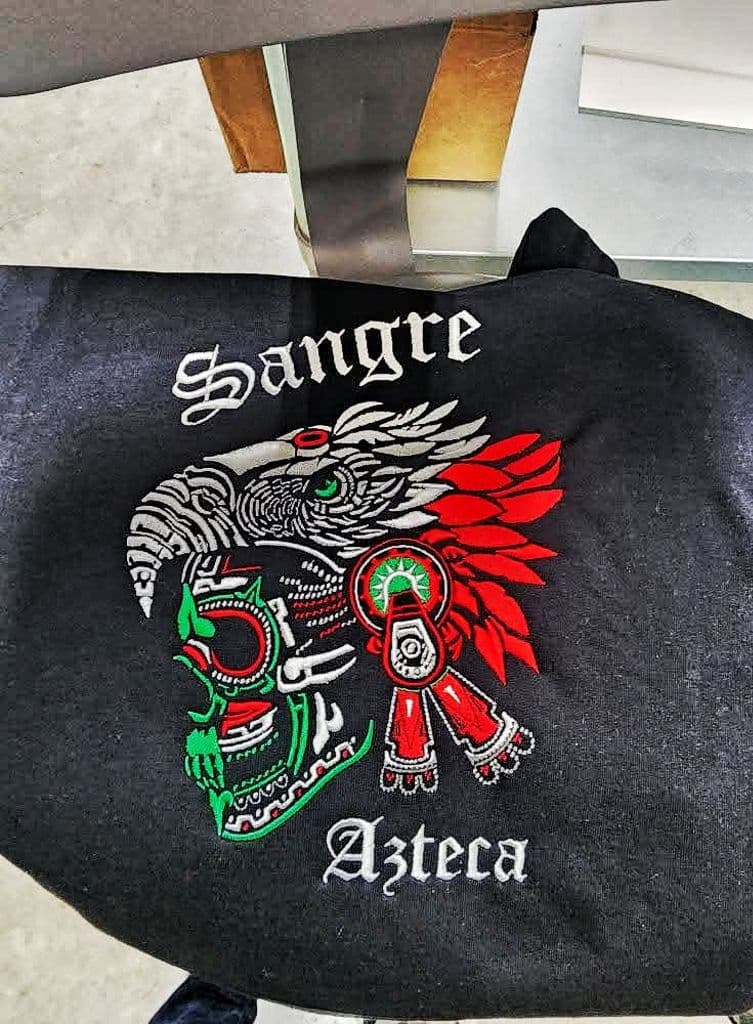 Standard front chest embroidery